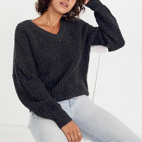 Madewell Sweaters - Madewell Pleat-Sleeve Pullover Sweater NWOT